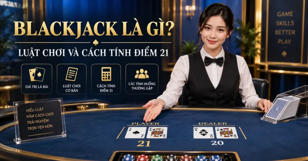 Blackjack là gì - luật chơi và cách tính điểm 21