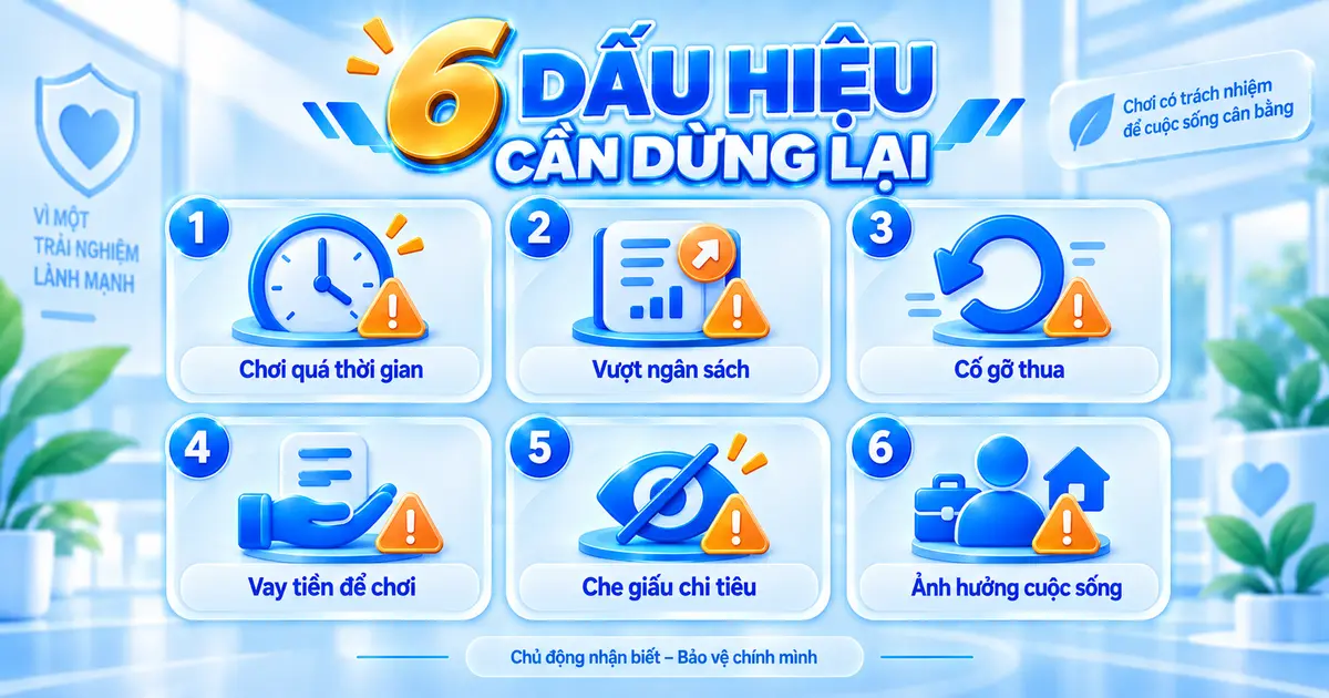 Dấu hiệu người chơi cần tạm dừng và lấy lại kiểm soát