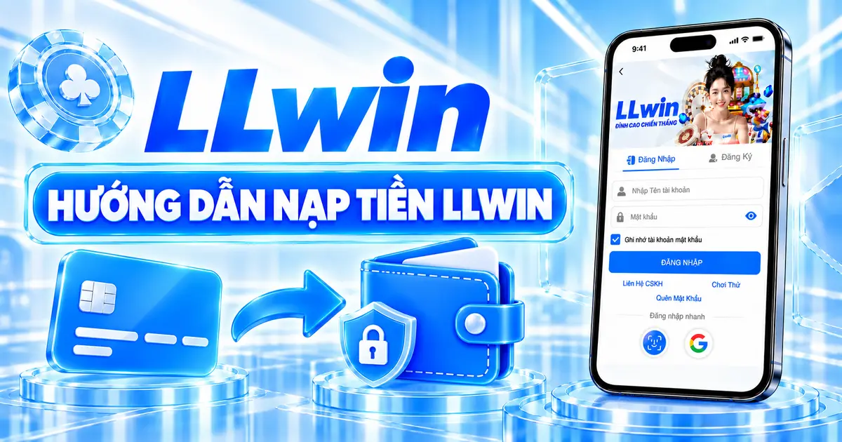 Hướng dẫn nạp tiền LLWIN với giao diện trên điện thoại