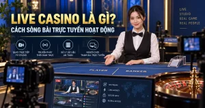 Live Casino là gì - dealer và bàn chơi trực tiếp