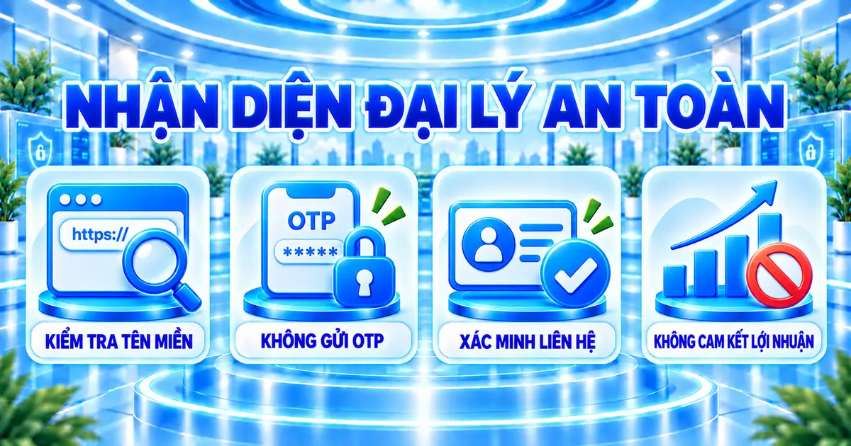 Các bước nhận diện Đại lý LLWIN an toàn