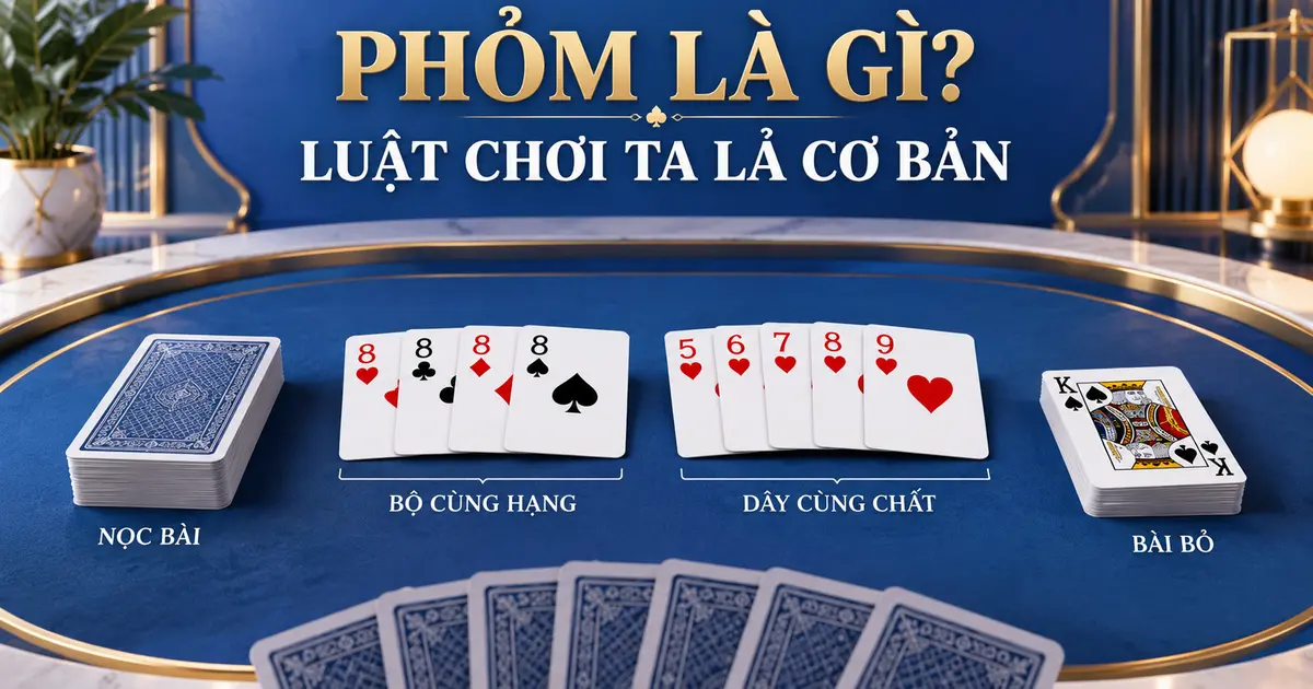 Phỏm là gì và luật chơi Tá Lả cơ bản